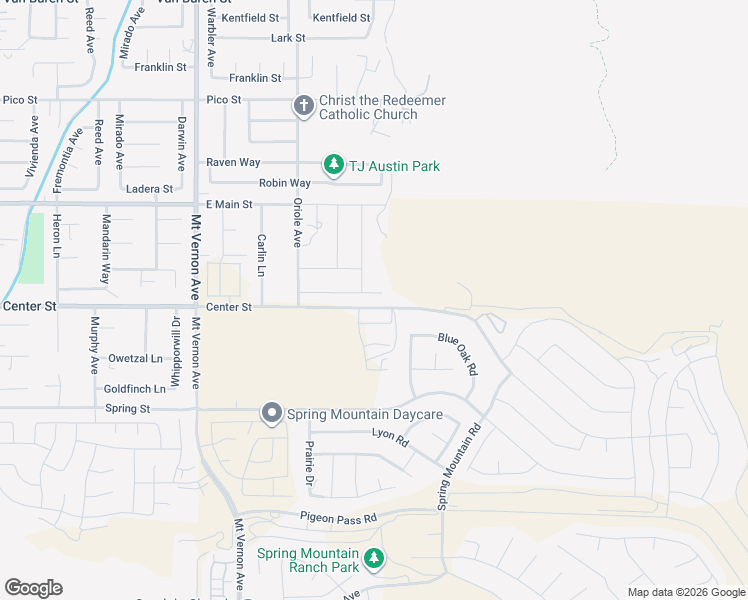 map of restaurants, bars, coffee shops, grocery stores, and more near 20419 Canaan Circle in Riverside