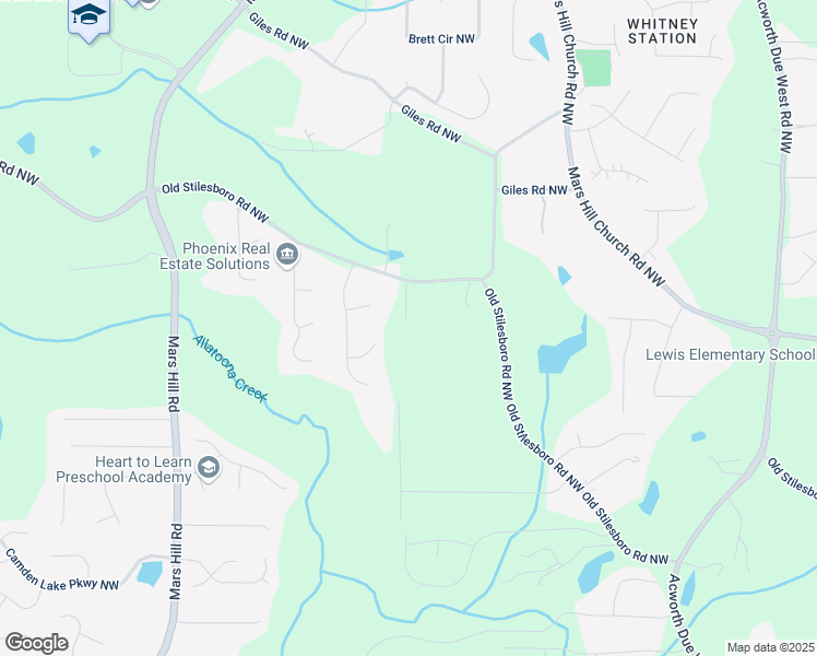 map of restaurants, bars, coffee shops, grocery stores, and more near 4781 Old Stilesboro Road Northwest in Acworth