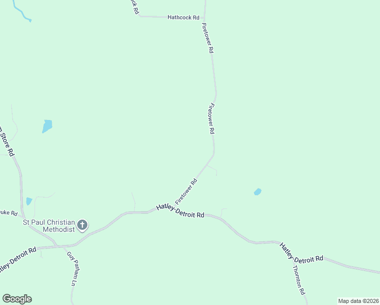 map of restaurants, bars, coffee shops, grocery stores, and more near 60025 Firetower Road in Smithville