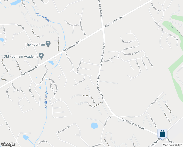 map of restaurants, bars, coffee shops, grocery stores, and more near 2015 Lavender Drive in Dacula