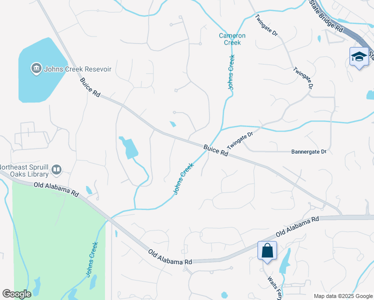 map of restaurants, bars, coffee shops, grocery stores, and more near 9635 Haverhill Lane in Alpharetta