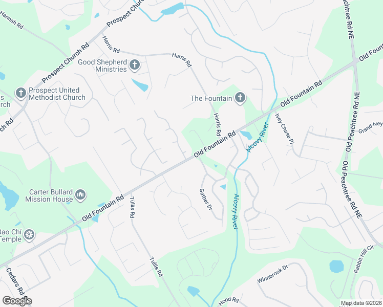 map of restaurants, bars, coffee shops, grocery stores, and more near 1867 Dewberry Ct in Lawrenceville