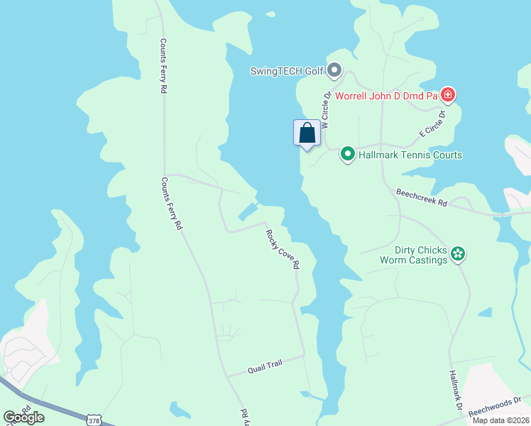 map of restaurants, bars, coffee shops, grocery stores, and more near 96 Rocky Cove Road in Lexington