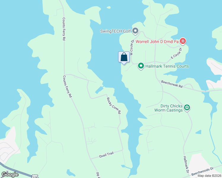 map of restaurants, bars, coffee shops, grocery stores, and more near 96 Rocky Cove Road in Lexington