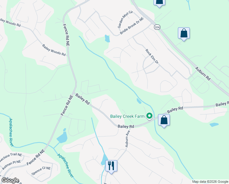map of restaurants, bars, coffee shops, grocery stores, and more near in Dacula