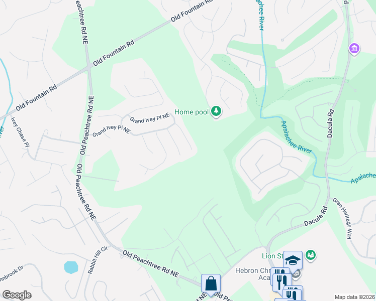 map of restaurants, bars, coffee shops, grocery stores, and more near 1929 Ambrosia Court in Dacula