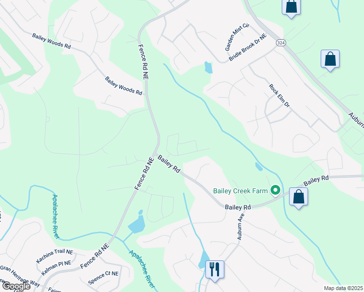 map of restaurants, bars, coffee shops, grocery stores, and more near in Dacula