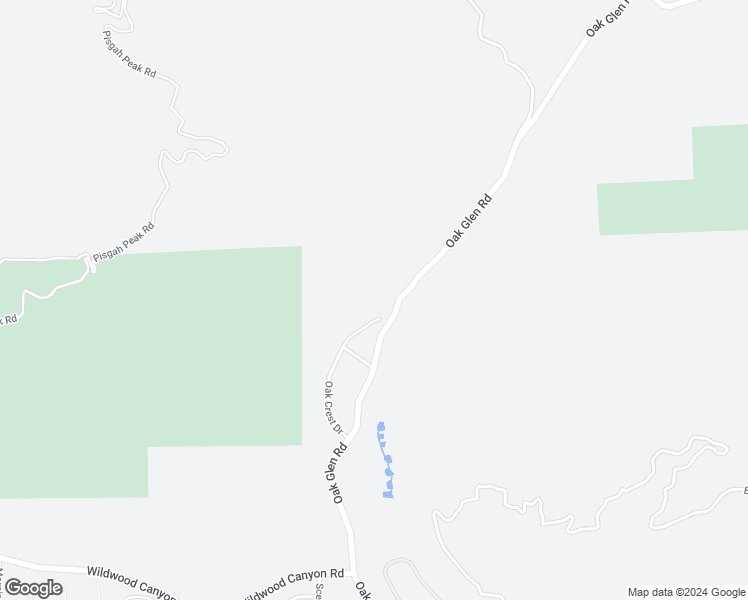 map of restaurants, bars, coffee shops, grocery stores, and more near 13046 Oak Crest Drive in Yucaipa