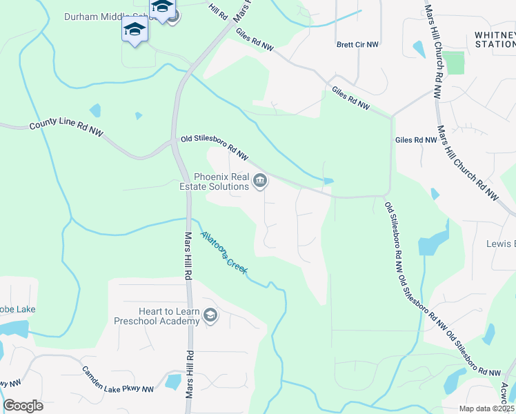 map of restaurants, bars, coffee shops, grocery stores, and more near 2447 Huntington Park Dr NW in Acworth