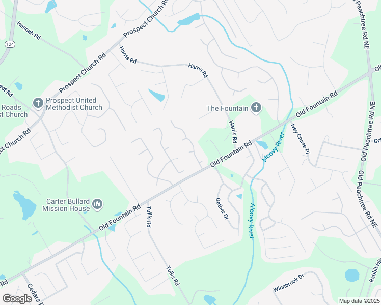 map of restaurants, bars, coffee shops, grocery stores, and more near 1829 Thornberry Run Cove Northeast in Lawrenceville