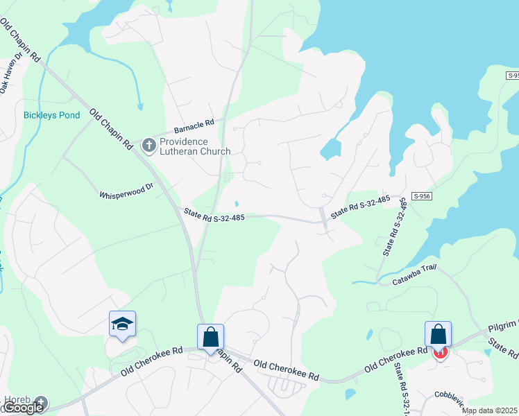map of restaurants, bars, coffee shops, grocery stores, and more near 460 Catawba Trail in Lexington