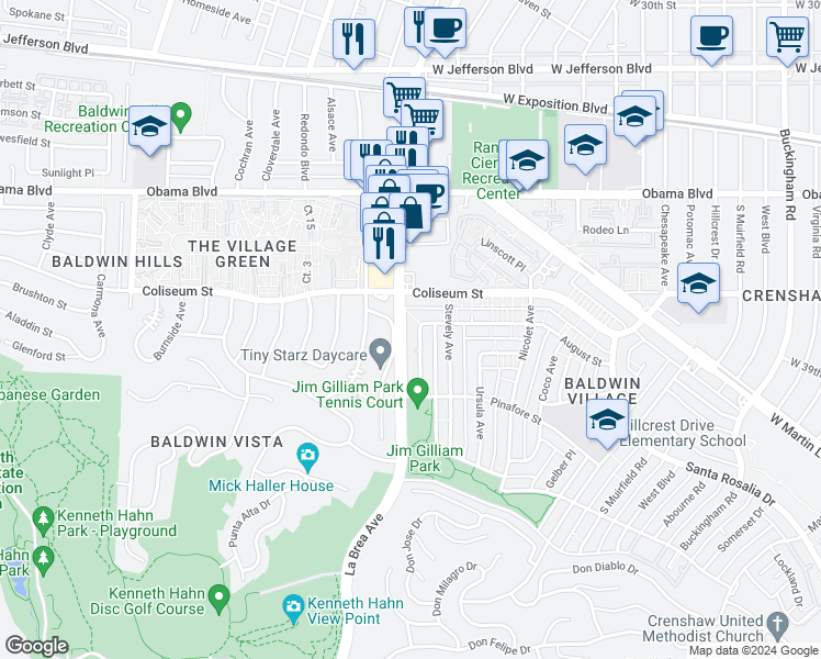 map of restaurants, bars, coffee shops, grocery stores, and more near 3837 Gibraltar Avenue in Los Angeles