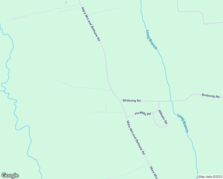 map of restaurants, bars, coffee shops, grocery stores, and more near 990 Mary McLeod Bethune Road in Mayesville