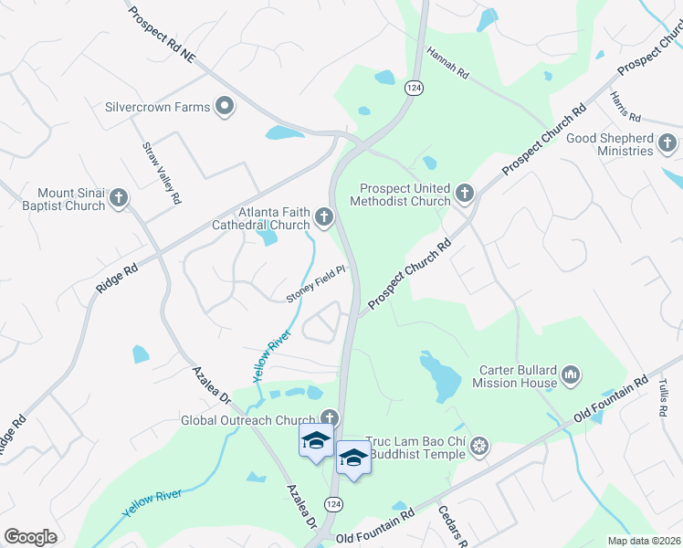 map of restaurants, bars, coffee shops, grocery stores, and more near 1396 Braselton Highway in Lawrenceville