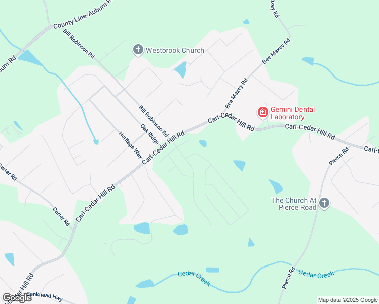 map of restaurants, bars, coffee shops, grocery stores, and more near 26 Cardinal Pond Lane in Winder
