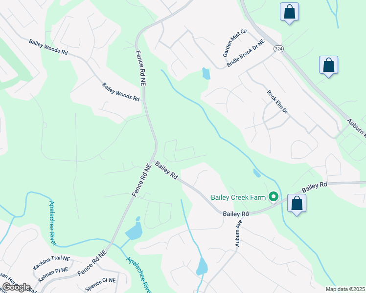 map of restaurants, bars, coffee shops, grocery stores, and more near 534 Nolden Trail in Gwinnett County