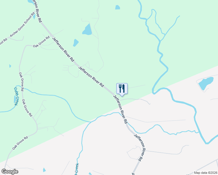 map of restaurants, bars, coffee shops, grocery stores, and more near 10075 Jefferson River Road in Athens