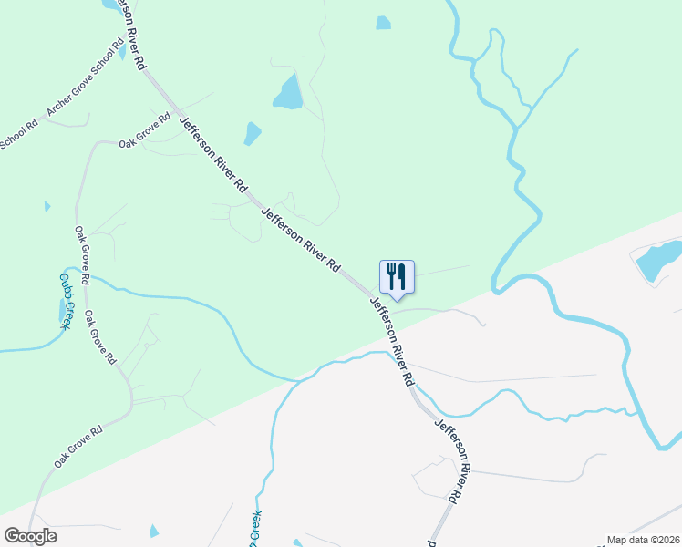 map of restaurants, bars, coffee shops, grocery stores, and more near 10075 Jefferson River Road in Athens