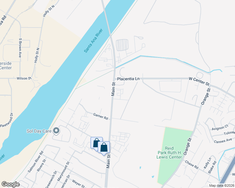 map of restaurants, bars, coffee shops, grocery stores, and more near 3789 Bartlett Avenue in Riverside
