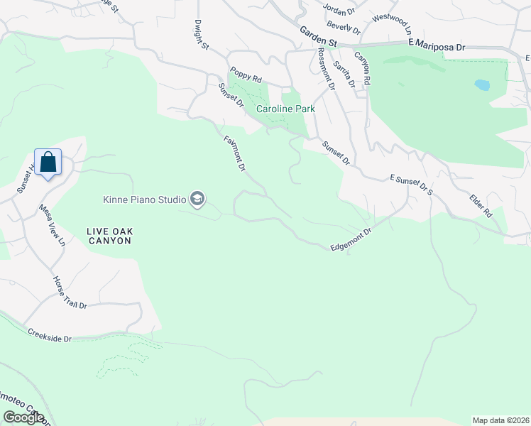 map of restaurants, bars, coffee shops, grocery stores, and more near 306 Edgemont Drive in Redlands