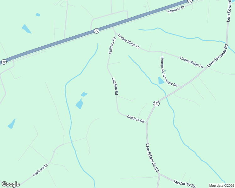 map of restaurants, bars, coffee shops, grocery stores, and more near 440 Childers Road in Colbert