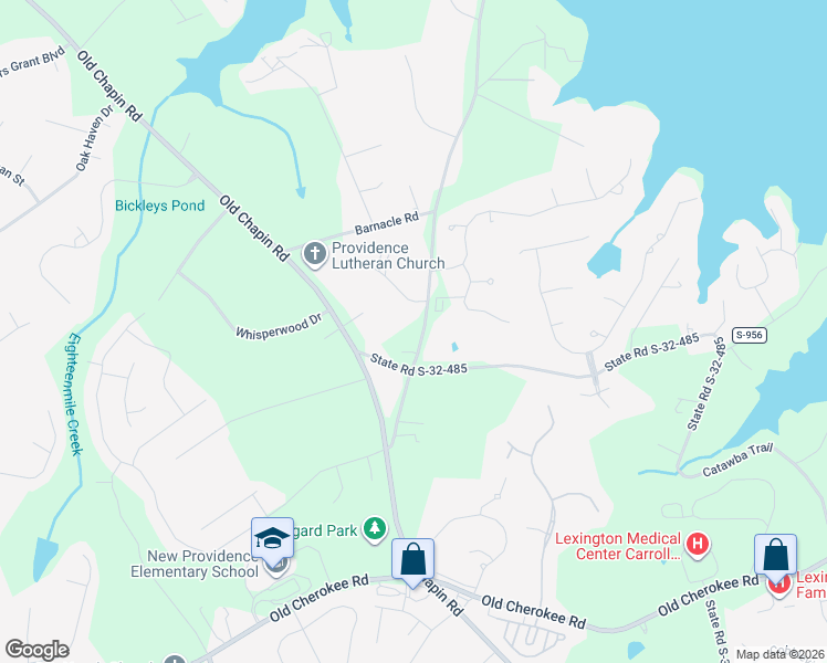 map of restaurants, bars, coffee shops, grocery stores, and more near 301 Barberry Drive in Lexington