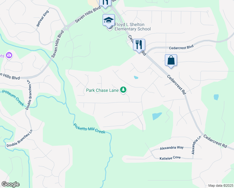 map of restaurants, bars, coffee shops, grocery stores, and more near 62 Cedar Point in Dallas