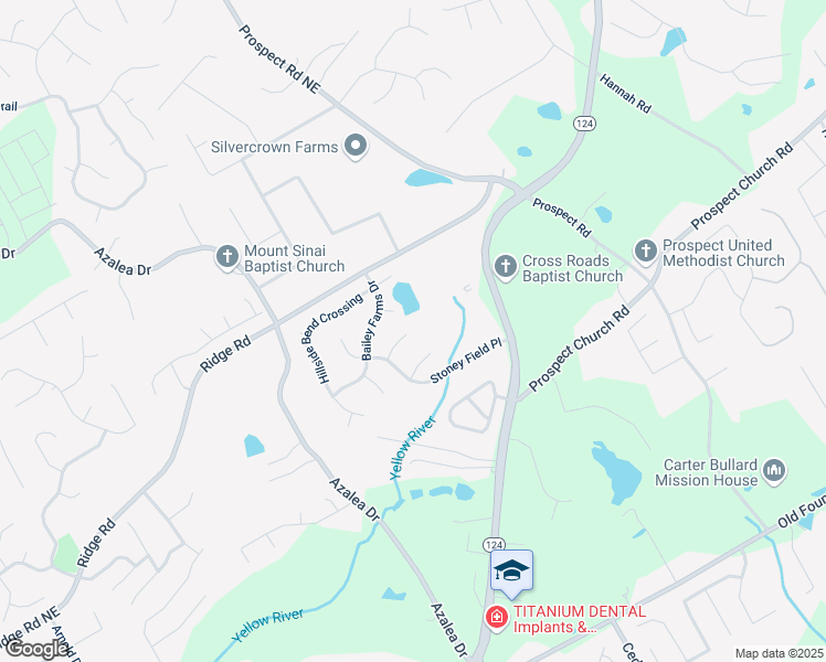map of restaurants, bars, coffee shops, grocery stores, and more near 1258 Rocky Branch Tr in Lawrenceville