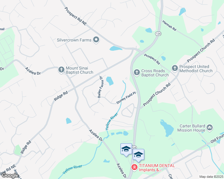 map of restaurants, bars, coffee shops, grocery stores, and more near 1258 Rocky Branch Tr in Lawrenceville