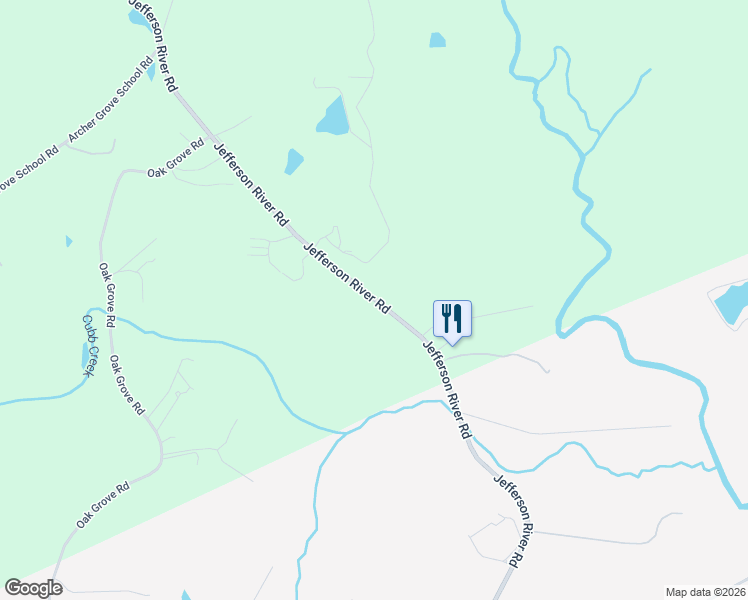 map of restaurants, bars, coffee shops, grocery stores, and more near 9967 Jefferson River Road in Athens