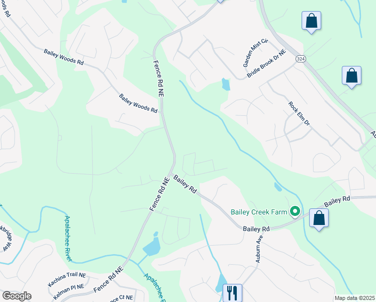 map of restaurants, bars, coffee shops, grocery stores, and more near 412 Apperson Drive in Auburn