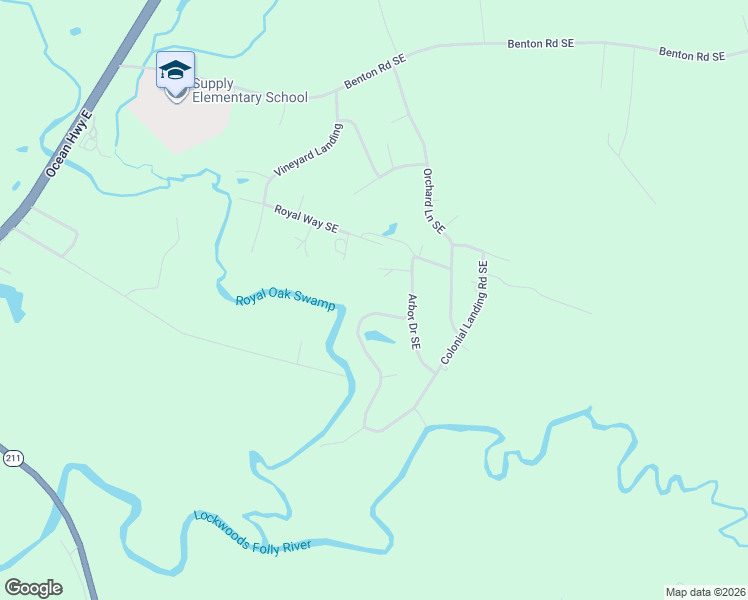 map of restaurants, bars, coffee shops, grocery stores, and more near 565 Colonial Landing Road Southeast in Bolivia