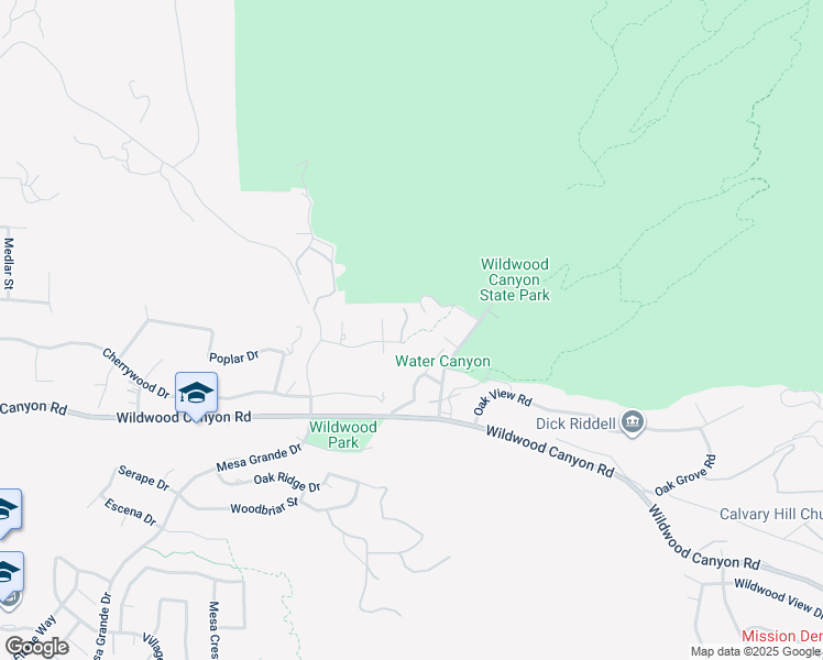 map of restaurants, bars, coffee shops, grocery stores, and more near 36698 Parkview Terrace in Yucaipa
