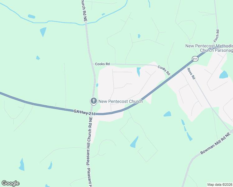 map of restaurants, bars, coffee shops, grocery stores, and more near 1003 Brynn Drive in Winder