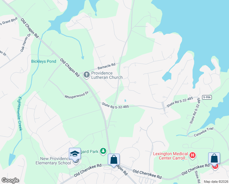 map of restaurants, bars, coffee shops, grocery stores, and more near 301 Barberry Drive in Lexington