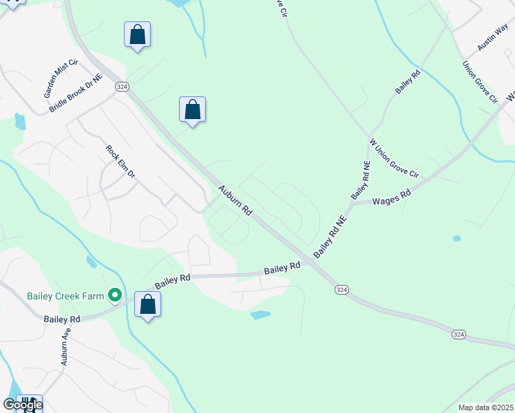 map of restaurants, bars, coffee shops, grocery stores, and more near 606 Rodeo drive in Gwinnett County