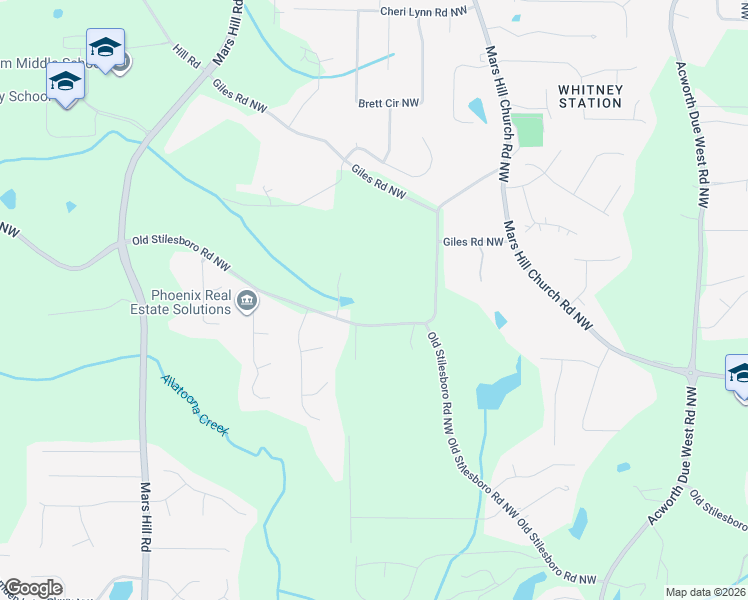 map of restaurants, bars, coffee shops, grocery stores, and more near 4730 Old Stilesboro Road Northwest in Acworth