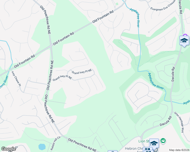 map of restaurants, bars, coffee shops, grocery stores, and more near 698 Grand Ivey Place Northeast in Dacula