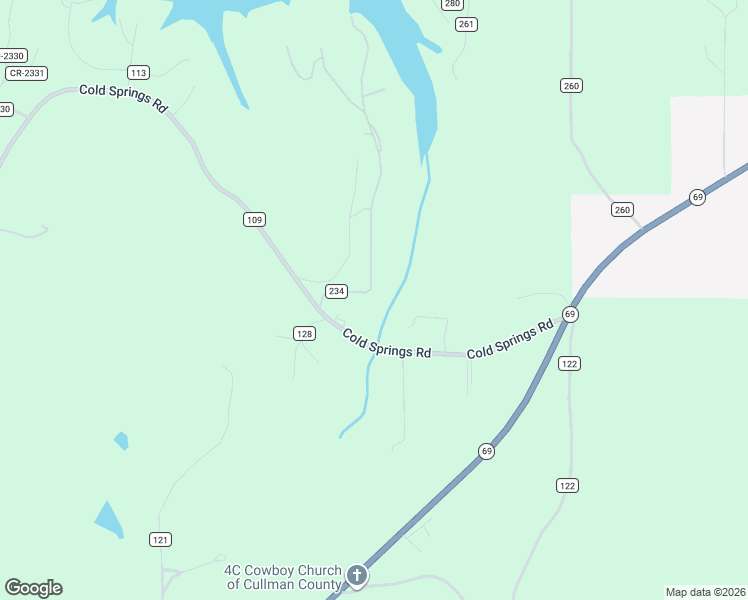 map of restaurants, bars, coffee shops, grocery stores, and more near 150 County Road 234 in Cullman