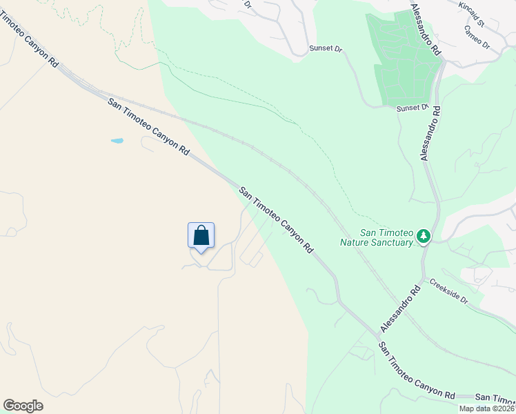 map of restaurants, bars, coffee shops, grocery stores, and more near 27799 San Timoteo Canyon Road in Redlands