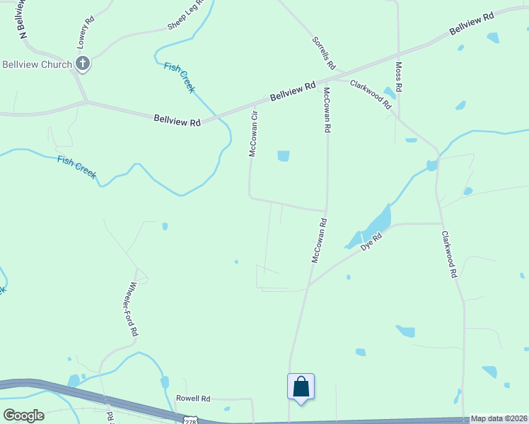 map of restaurants, bars, coffee shops, grocery stores, and more near 194 McCowan Circle in Rockmart