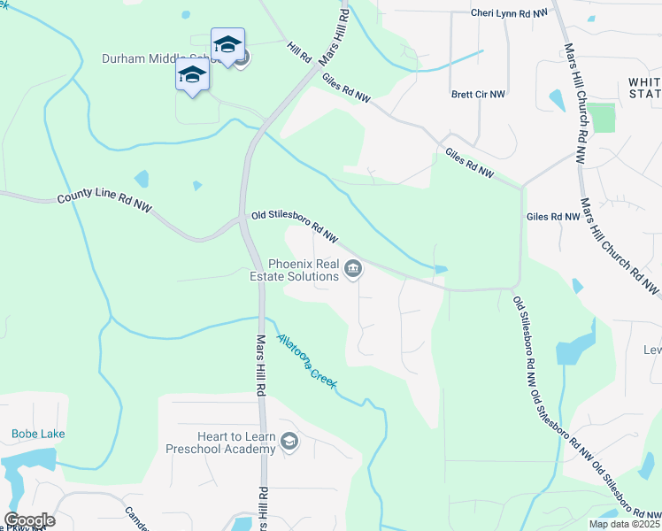 map of restaurants, bars, coffee shops, grocery stores, and more near 5041 Corinault Place in Acworth