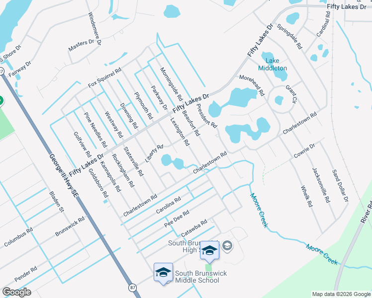map of restaurants, bars, coffee shops, grocery stores, and more near 1130 Lexington Road in Southport