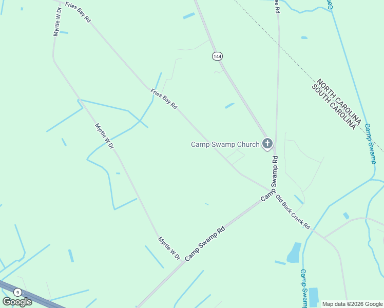 map of restaurants, bars, coffee shops, grocery stores, and more near 4688 Fries Bay Road in Loris