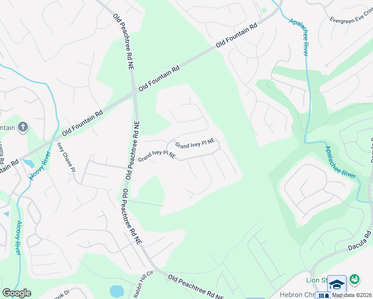map of restaurants, bars, coffee shops, grocery stores, and more near 535 Grand Ivey Place Northeast in Dacula