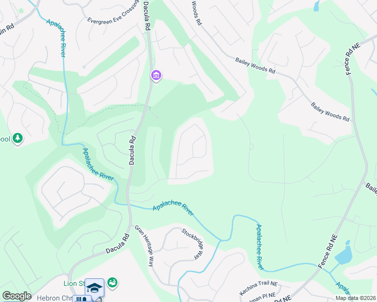 map of restaurants, bars, coffee shops, grocery stores, and more near 718 Fairview Club Lane in Dacula