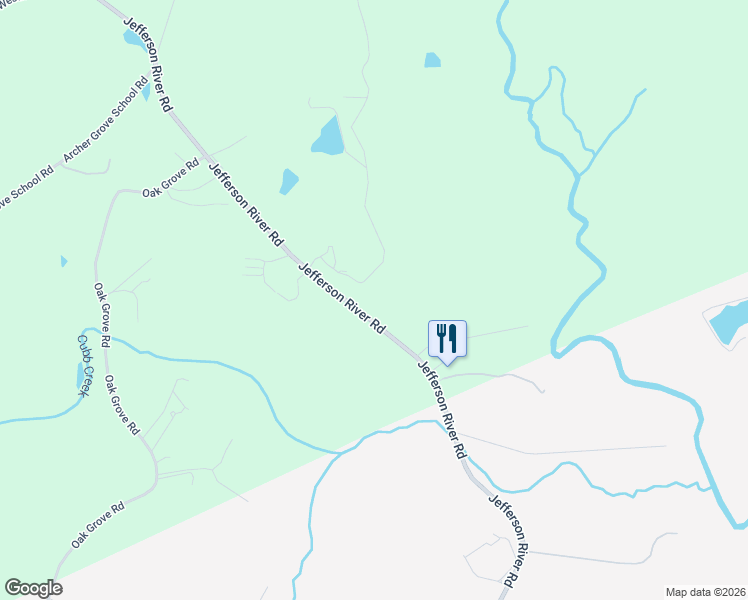 map of restaurants, bars, coffee shops, grocery stores, and more near 9967 Jefferson River Road in Athens