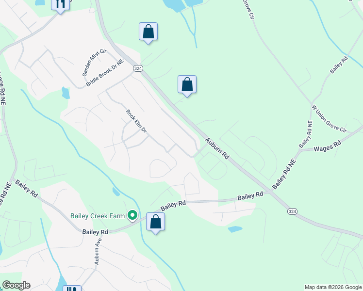 map of restaurants, bars, coffee shops, grocery stores, and more near 947 Tama Hill Court in Auburn