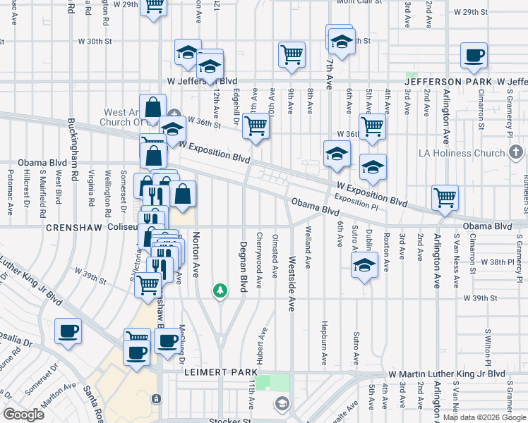 map of restaurants, bars, coffee shops, grocery stores, and more near 3732 Cherrywood Avenue in Los Angeles