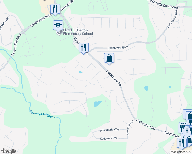 map of restaurants, bars, coffee shops, grocery stores, and more near 69 Longwood Place in Dallas